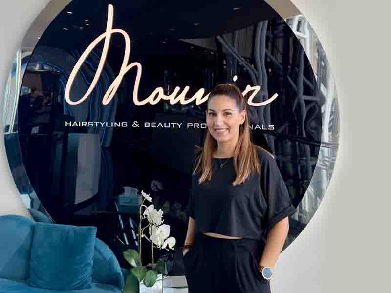 Venetia Mylonaki, next to the top Mounir in Dubai 2025