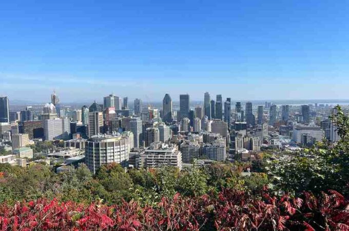 Montreal panoramic view from Mount Royal