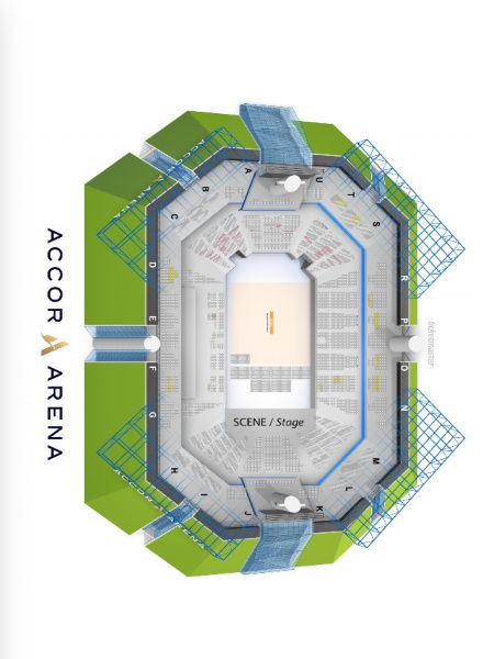 Accor Arena Seat Map
