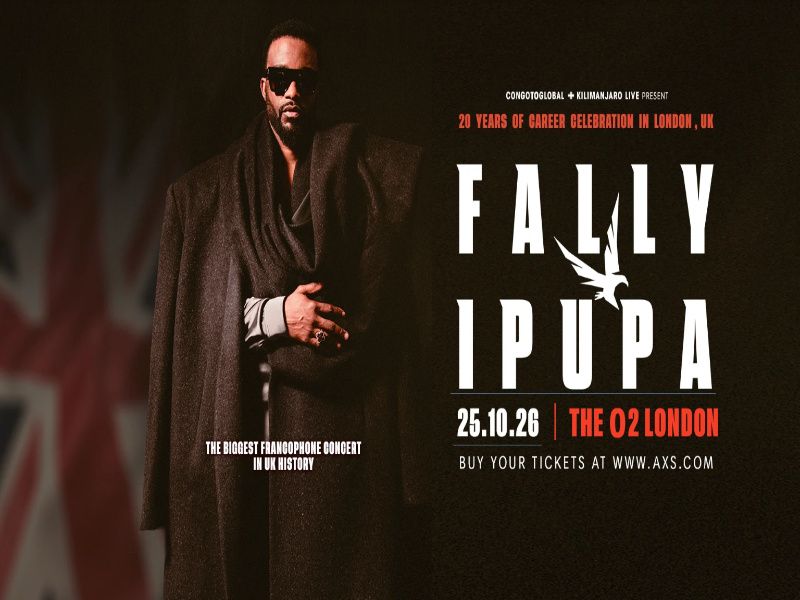 Fally Ipupa London Concert Tickets Go On Sale Tomorrow, Friday May 15, 2026 at 10:00 BST Following Historic Stade de France Shows
