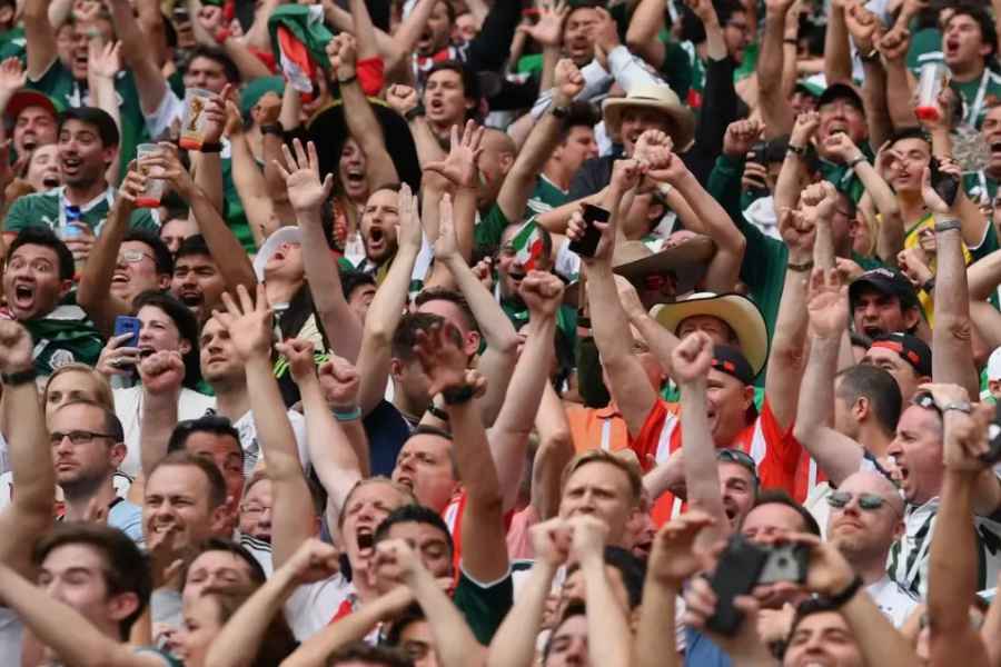 World Cup fans cheering
