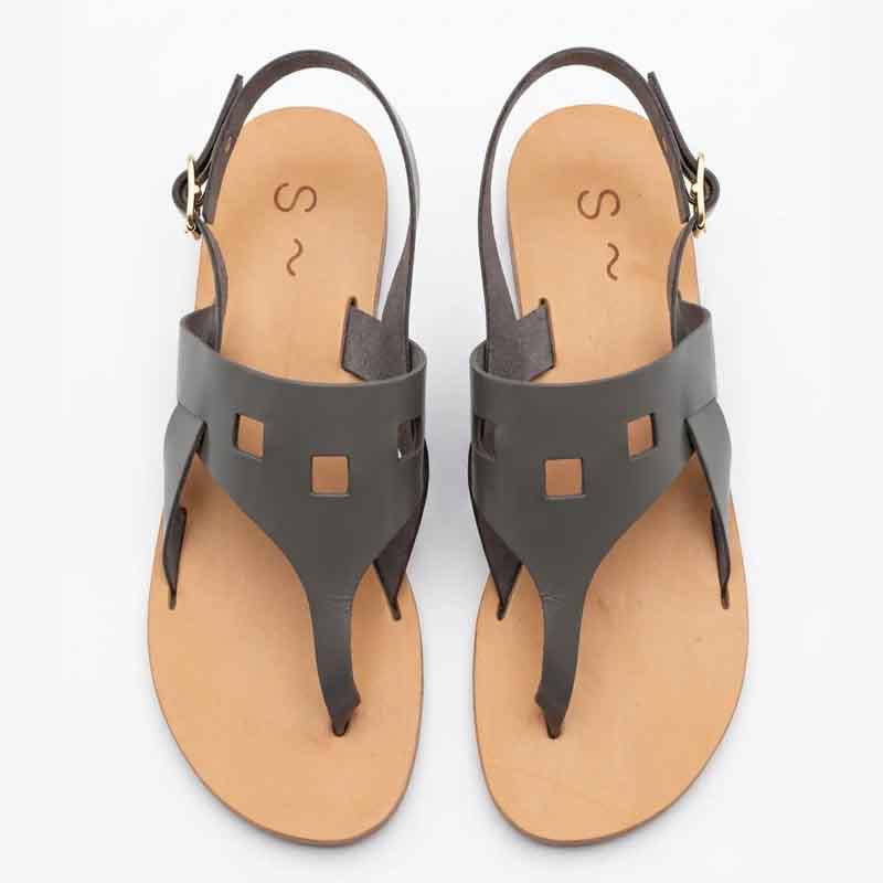 Sandals Made in Greece in white background