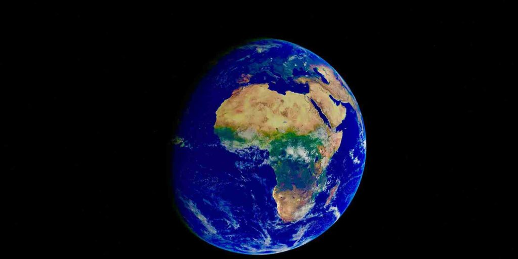 World Map Space Age